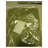 Green Linen Wrap Top with Bow Size L