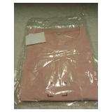 Pink Crew Neck Athletic T-Shirt With Pocket Size XXL