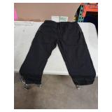 Black Athletic Pants with Southwestern Trim-XL