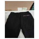 Black Athletic Pants with Southwestern Trim-XL