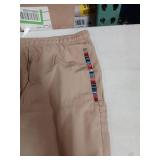 Khaki Athletic Pants with Southwestern Trim-2XL