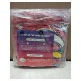 Premium Glow In The Dark Flannel Throw Blanket (Unicorn Rainbow) 50x60"