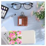 Watersay 6 Set Mini Travel Watercolor Palette Set Pocket Artist Watercolor Travel Kit with Wooden Grid Palette Box Sketchbook Brush Pens Paints Clips Small Painting Art Kit for Painters Artists