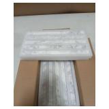 10-Pack Carrara White Marble Pencil Liner Tile Trim, 3/4