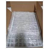 White Metal Closet Organizer Storage Basket