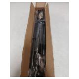 Black Curtain Rods for Windows 28 to 48 Inch(2.3-4ft), 2 Pack 5/8 Inch Diameter Heavy Duty Metal Drapery Rods with Brackets, Modern Decorative Drapery Rods, Window Curtains Rod