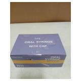 50 Pcs 1ml Syringes with Caps Oral Dispenser Individually Sterile Warpped for Medicine Dropper, Colostrum Collect Feeding Pets, Liquid