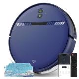 Robot Vacuum and Mop Combo, Automatic Vacuum and Mop 2 in 1 Robot Cleaner with Schedule, WiFi/App/Voice, Water Tank and Dustbin, Self-Charging, Slim, Ideal for Pet Hair, Hard Floor, Carpet (Pre Owned)