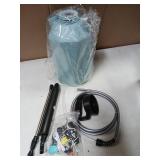 Battery Powered Sprayer 1.35Gallon/5L, 2025 Upgraded Electric Sprayer in Lawn and Garden with 3 Adjustable Force, Battery Indicator, Rechargeable Handle, Telescopic Wand,3 Mist Nozzles,Shoulder Strap