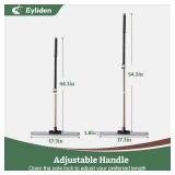 Eyliden Rubber Floor Squeegee, Quick Water & Foam Removal Broom | Heavy-Duty, Dual-Action Push & Scrape, Squeegee for Shower Glass Concrete Garage Commercial Epoxy Floors