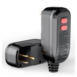 ANEKEN GFCI Plug Replacement Auto Reset 3 Prongs 15Amp 3-Wires with Waterproof Ground Fault Circuit Interrupter Safety RCD Protection for Power Pressure Washer, Air Conditioner, Hot Tub, Hair Dryer