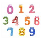 PENTA ANGEL 10Pcs Wooden Magnets Fridge Numbers Large Cute Wood Magnetic Refrigerator Whiteboard Fridge Magnets for Home Office