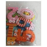 PENTA ANGEL 10Pcs Wooden Magnets Fridge Numbers Large Cute Wood Magnetic Refrigerator Whiteboard Fridge Magnets for Home Office