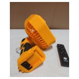 Portable Battery Powered Fan with Remote Control (Battery Not Included)