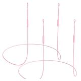 Earplug Lanyard [2 pcs] with Magnetic Tug-Resistant Safety Cord, Flexible Silicone Lanyard with Most Earplugs with Removable Tips Compatible(Pink)