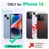 TUCCH Case Wallet for iPhone 14, [RFID Blocking] 4 Card Holder Stand [Shockproof TPU Interior Shell], PU Leather Magnetic Protective Flip Cover 6.1" 2022, Black