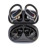 Wireless Earbuds, Bluetooth 5.3 Headphones, True Wireless Stereo Earphones with IPX6 Waterproof, Noise Cancelling Mic, Fast Charging and Comfort Fit Ear Buds for Sports, Workouts - Black