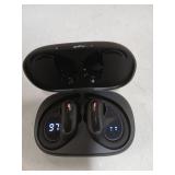 Wireless Earbuds, Bluetooth 5.3 Headphones, True Wireless Stereo Earphones with IPX6 Waterproof, Noise Cancelling Mic, Fast Charging and Comfort Fit Ear Buds for Sports, Workouts - Black