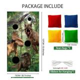 Dinorsaur Bean Bag Toss Game for Kid Toddlers 1-3 with 3 Color Bean Bags, Sports & Outdoor Play Toys Yard/Backyard/Lawn Games for Kids Ages 6-8, Birthday Family Party Supplies Decoration Jamonxi