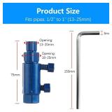 UwinVwin Broken Pipe Extractor Tool - Broken Faucet Removal Tool for 1/2", 3/4", 1" Pipes | Removes Rusted/Damaged Faucet Bolts & Pipe Threads (Blue)