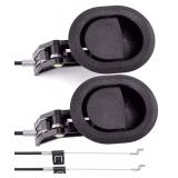 ttmagic 2Pcs Universal Couch Recliner Release Pull Handle 3" by 3.5" Replacement Parts with Cable, Fits Ashley Lazy Boy and Most Recliner Sofa Brands, Exposed Cable Length 4.9"