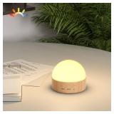 Kintion Night Light, Dimmable 8 Color Portable LED Night Light, 1800mAh Rechargeable Nursery Light Lamp, Soft Eye Caring Warm White, White, Red, Blue, Green Color Lighting for Sleep Aid (Brown, 1pcs)