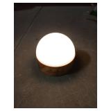 Kintion Night Light, Dimmable 8 Color Portable LED Night Light, 1800mAh Rechargeable Nursery Light Lamp, Soft Eye Caring Warm White, White, Red, Blue, Green Color Lighting for Sleep Aid (Brown, 1pcs)