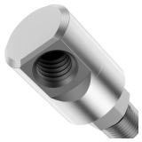 Garden Hose Reel Swivel Fitting 5000PSI Max 304 Stainless Steel 1/2inch MXF Heavy Duty Hose Reel Part Fitting High Pressure Swivel Connector Replacement for 9SS8MP50XFP50-Ni-AL #5124