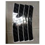 8 Packs Rug Gripper Pads for 4x4 to 6x6 Feet Circle Area Rugs, Curved Non-Slip Rug Tape to Keep Round Carpet Flat for Hardwood Floors Tile Floors - Black