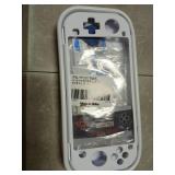 PlayVital ZealProtect Protective Case for Nintendo Switch Lite, Ergonomic Grip Hard Cover - Durable Shock-absorbent Anti-Scratch with Screen Protector & Thumb Grip Button Caps, White