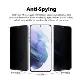 DIACUBE [2 Pack] For Samsung Galaxy Note 20, Privacy Screen Protector [Support Fingerprint Sensor] Anti-Spy, Anti-Peep, 6H Hardness Glass Coated PET Film, Scratch-Resistant, Easy Installation with Ali