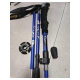 A ALAFEN Aluminum Collapsible Ultralight Travel Trekking Hiking Pole for Men and Women (Fits 5