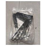 6 Pcs Adjustable Cubicle Wall Hooks Cubicle Hangers- Metal Universal Partition Hanger with Cross Screwdriver- Cubicle Accessories Over The Door Mirror Hook Fit 1.35 to 3.5 In Thick Wall Panels