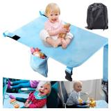 AWAHITAWA Toddler Airplane Bed, Portable Kids Airplane Seat Extender, Airplane Travel Essentials for Toddlers, Comfortable Footrest for Kids, Must-Have Toddler Travel Bed for Flights (Blue)