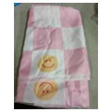 xo, Fetti Preppy Checker Washable Tablecloth - 9ft. | Birthday Party Decorations, Smiley Bachelorette Party Supplies, Rainbow Baby Shower, Pastel Preppy, Tableware