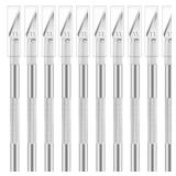 Jetmore 10 Pack Hobby Knife Set, Stainless Steel Craft Knife Kit for Pumpkin Carving, DIY, Art, Cutting, Stencil