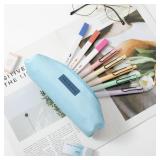 Mr. Pen- Cute Pencil Case Pouch, Light Blue Color, Multipurpose Canvas Bible Pencil Pouch