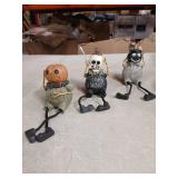Transpac Boo Wicked Spooky Green 7.5 x 2.25 Resin Decorative Tabletop Figurine Shelf Sitter Set 3