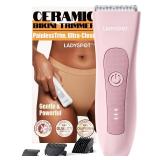 MANSPOT LADYSPOT Hair Finishing Trimmers, with 3 Guard and Replaceable Ceramic Blade Heads, LADYSPOT Hair Shaver Kit Sets (Women-Pink-Version)
