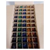 BORT 50 Pack C7 LED Replacement Light Bulb, C7 LED Bulbs for Christmas Outdoor String Lights, E12 Intermediate Base, Commercial Grade Holiday Bulbs (Multicolor 50Pack)