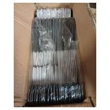 BAGAIL Plastic Hangers 50 Pack with Non-Slip Design,0.2 Inches Thick, 360°Swivel Hook Space Saving Organizer for Bedroom Closet,Shirts,Pants(White- S Shaped)