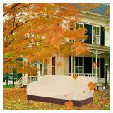 Vailge Heavy Duty Patio Sofa Cover, 100% Waterproof 3-Seater Outdoor Sofa Cover,Lawn Patio Furniture Covers with Air Vent and Handle,79" Wx 37" Dx 35" H,Beige&Brown