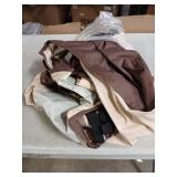 Vailge Heavy Duty Patio Sofa Cover, 100% Waterproof 3-Seater Outdoor Sofa Cover,Lawn Patio Furniture Covers with Air Vent and Handle,79" Wx 37" Dx 35" H,Beige&Brown