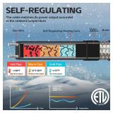 190FT (3FT-200FT) Pipe Heating Cable for Pipe Freeze Protection, Heat Cable for Water Pipes(Metal and Plastic), Pipe Heat Tape Keeps Water Flowing at -40°F 5w/ft, 120V