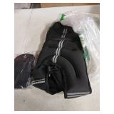 ZELUS Weighted Vest, 6lb/8lb/12lb/16lb/20lb/25lb/30lb Weight Vest with Reflective Stripe for Workout, Strength Training, Running, Fitness, Muscle Building, Weight Loss, Weightlifting, Black(20 lb)