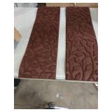 Aucuda Fall Outdoor Stair Treads Non Slip on Wooden Steps(2pcs 8.5" x 30") for Elders and Dogs in Thanksgiving with Rubber Backing, Autumn Runner Rug Brown Staircase Mat Carpet Indoor Farmhouse.