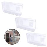HNBun 3 Pack Plastic Wall Folders, Acrylic Single Pocket Wall Mount File Holder, Clear Hanging Wall File Organizer for Office Home, 8.8 x 2.5 x 4.3