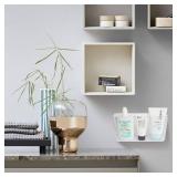 HNBun 3 Pack Plastic Wall Folders, Acrylic Single Pocket Wall Mount File Holder, Clear Hanging Wall File Organizer for Office Home, 8.8 x 2.5 x 4.3