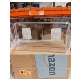 HNBun 3 Pack Plastic Wall Folders, Acrylic Single Pocket Wall Mount File Holder, Clear Hanging Wall File Organizer for Office Home, 8.8 x 2.5 x 4.3