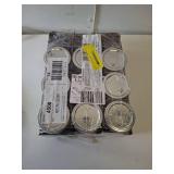 Ball Glass Mason Jar with Lid & Band  Regular Mouth  8 Ounces  9 Count